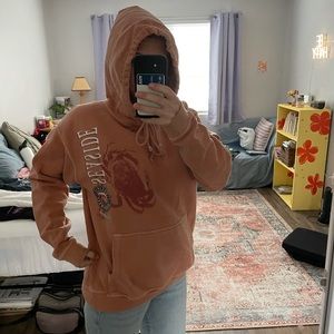 Orange Hoodie Sweatshirt